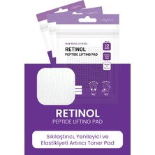 Dermal Retinol Tüm Cilt Tipleri için Nemlendirici Peptit Lifting Pad 12 Adet