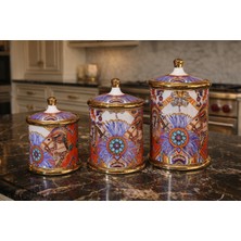 Acar Queen Victoria Whisper Porselen 3 Boy Kavanoz Takımı