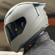 Ls2 Rapıd 2 Race Mat Concrete Full Face Motosiklet Kaskı Siyah Camlı