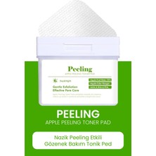 Dermal Elma Özlü Gözenek Temizleyici Aydınlatıcı Peeling Etkili Tonik Ped 80 adet