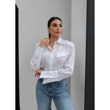 Esra Helvacı Vatkalı Kol Detay Gömlek