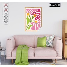 Akıllı Kağıt Statik Tutunma Özellikli Tablo - Poster Çiçek (Model- 68)