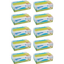 Dolphin Pudralı Lateks Muayene Eldiveni M Beden 100 Adet x 10 Paket - MDR