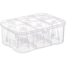 İlk El Grup Ieg™ Su Bardağı Taşıma Kutusu Şeffaf - 6 Bardak Kapasiteli Piknik Kutusu