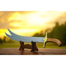 Mertcan Knife 90 cm Zülfikar ayna perdah çelik outdoor av ve kamp bıçağı çakı