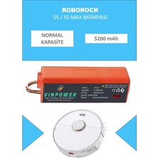 Vin Power Roborock S5 Max Robot Süpürge Uyumlu Batarya (Normal Kapasite)