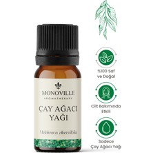 Monoville Çay Ağacı Uçucu Yağı 10 ml %100 Saf Ve Doğal ( Tea Tree Essential Oil )
