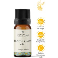 Monoville Ylang Ylang Uçucu Yağı 10 ml %100 Saf Ve Doğal ( Ylang Ylang Essential Oil )
