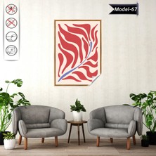 Akıllı Kağıt Statik Tutunma Özellikli Tablo - Poster Çiçek (Model- 67)