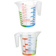İlk El Grup Ieg™ Ölçü Kabı Dereceli Renkli 1000 ml + 300 ml Set