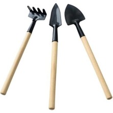 İlk El Grup Ieg™ 3 Parça Mini Bitki Hobi Seti - Bahçe Saksı Sukulent  Bakım Çapa-Tırmık-Kürek