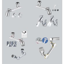 İlk El Grup Ieg™ Esnek 1080° Musluk Başlığı 3 Eklemli Hareketli Su Modlu Lavabo Aparatı