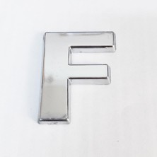 İlk El Grup Ieg™ F Harfi Villa Tipi Krom Yapışkanlı 9 cm Harf