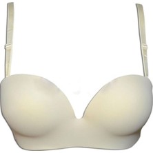 Belvü Belvu 1141 Straplez Telsiz Duble Dolgulu Sütyen-Ekru Renk Ekru 85