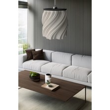 Modern Sarkıt  Tekli Avize Krema Serisi ( 23X27 cm )Salon Mutfak Oturma Odası Cafe Bar