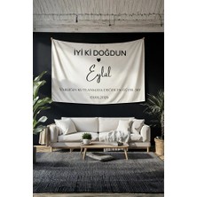 Kişiye Özel Doğum Günü Duvar Örtüsü Happy Birthday Arka Fon Pankart