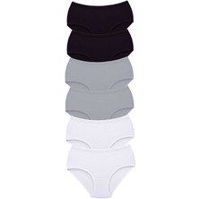 İlk El Grup Ieg™ 6 Adet Tutku Kadın Yüksek Bel Bato Kalın Lastik Külot S16