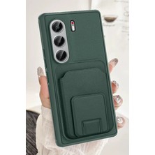 Nezih Case Tecno Camon 40 Pro Uyumlu Kart Bölmeli Deri Görünümlü Şık Yumuşak Kılıf