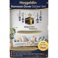 Svein #ramazansticker Dekoratif Yapıştırılabilir Çıkarılabilir Hoşgeldin Ramazan Motifli Duvar Sticker