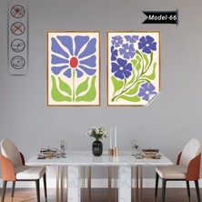 Akıllı Kağıt Statik Tutunma Özellikli Tablo - Poster Çiçek (Model- 66)