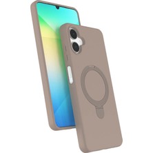 İlk El Grup  Samsung Galaxy A06 Regal Magsafe Standlı Kapak - Çöl Titanyum
