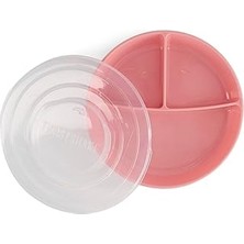 SHC4200 Twistshake Kapaklı Bölmeli Bebek Çocuk Tabağı Pembe 6+ Ay