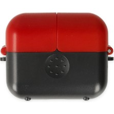 İlk El Grup  Airpods 3 (3.nesil) Basmalı Kılıf - Siyah-Kırmızı