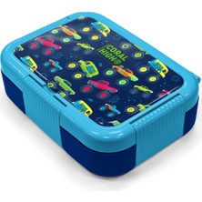 Coral High Kids Mavi Lacivert Monster Truck Desenli Paslanmaz Çelik Beslenme Kabı 39306