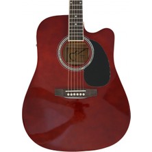 Almira F650N-WRC Wine Red Elektro Akustik Gitar