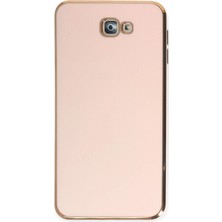 İlk El Grup  Samsung Galaxy J7 Prime Kılıf Volet Silikon - Pembe