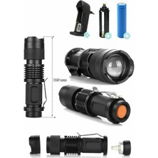 Shoplet Zoomlu El Feneri Su Geçirmez El Feneri Kamstar KM82