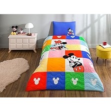 SHC4200 Minnie &amp; Mickey Standart Pamuk Nevresim Takımı, Çok Renkli, Tek Kişilik