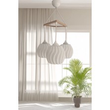 Modern Sarkıt Üçlü Bohem Avize ( 23X27 cm ) Bubble Serisi Salon Mutfak Oturma Odası Cafe Bar