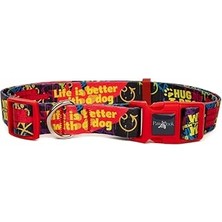 SHC4200 Köpek Boyun Tasması – Geri Dönüştürülmüş, Ayarlanabilir, Emniyet Tokalı – Küçük ve Büyük Irklar Içi