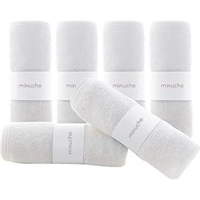 SHC4200 Bambu Bebek Havlusu 6'lı - Yumuşak ve Emici Bebek Banyo Yüz Havlusu - Hassas Ciltler