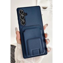 Nezih Case Samsung Galaxy A17 - A26 Uyumlu Kart Bölmeli Deri Görünümlü Şık Yumuşak Kılıf