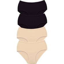 İlk El Grup Ieg™ 4 Adet Tutku Kadın Yüksek Bel Bato Kalın Lastik Külot S2