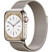 Psgt Apple Watch Uyumlu ( 38/40/41MM) ve SERI10 ve 11(42MM) Paslanmaz Hasır Örgü Metal Milano