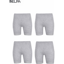 Belpa Büyük Beden, Curve, Penye Içlik %100 Pamuklu Tayt 4'lü Paket