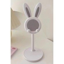 Nezih Case Ayarlanabilir Masaüstü Dekoratif Tavşan Kulaklı Telefon Tablet Standı