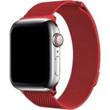 Psgt Apple Watch Uyumlu ( 38/40/41MM) ve SERI10 ve 11(42MM) Paslanmaz Hasır Örgü Metal Milano