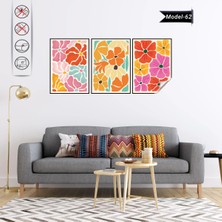 Akıllı Kağıt Statik Tutunma Özellikli Tablo - Poster Çiçek (Model- 62)
