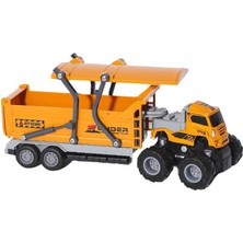 NW NessiWorld KLX600-377 Sürtmeli Die Cast 4x4 Kapalı Kasa Inşaat Tırı -Vardem