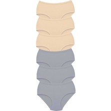 İlk El Grup Ieg™ 6 Adet Tutku Kadın Yüksek Bel Bato Kalın Lastik Külot S8