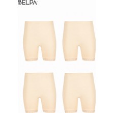 Belpa Büyük Beden, Curve, Penye Içlik %100 Pamuklu Tayt 4'lü Paket