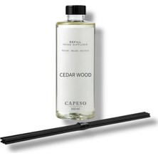 Capeso Cedar Wood - Sedir Ağacı 250 ml Çubuklu Oda Kokusu Refill (Yedek) - 5 Adet Çubuk İle Birlikte