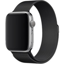 Psgt Apple Watch Uyumlu ( 38/40/41MM) ve SERI10 ve 11(42MM) Paslanmaz Hasır Örgü Metal Milano