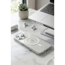 BLUEO iPhone 16 Pro Max Magsafe Uyumlu Crystal+ Pro Drop Resistance Şeffaf Telefon Kılıfı