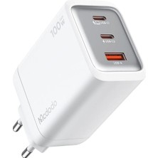 Mcdodo CH-0120 100W GaN Series 2C1A Mini GaN Şarj Cihazı EU Plug Beyaz