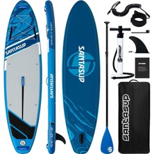 Santasup 320 cm x 81 cm x 15 cm Şişme Paddle Board – Şişme Sup Board 195 kg Taşıma Kapasiteli Aile & Yoga Sup Şişme Sörf Tahtası
